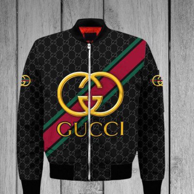 Gucci Golden Logo Luxury Brand Bomber Jacket BJ04313
