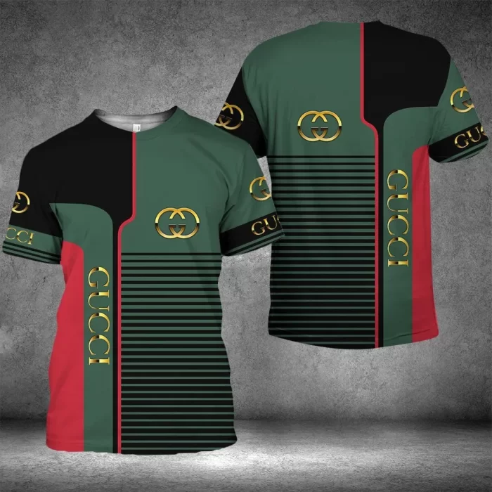 Gucci Green Black Luxury Brand Unisex T-Shirt TS2506