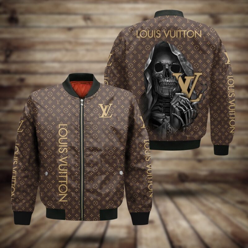 Louis Vuitton Death Luxury Brand Bomber Jacket BJ04466