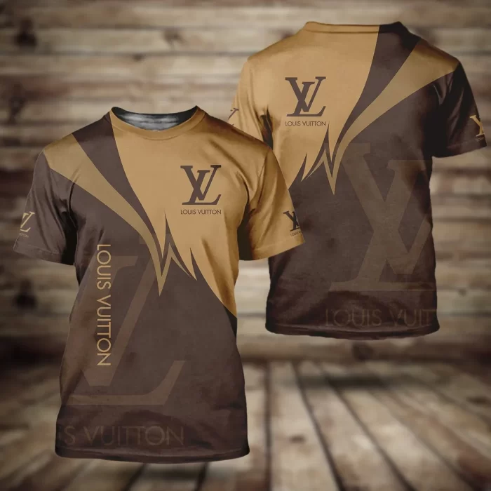 Louis Vuitton Yellow Brown Luxury Brand Unisex T-Shirt TS2477