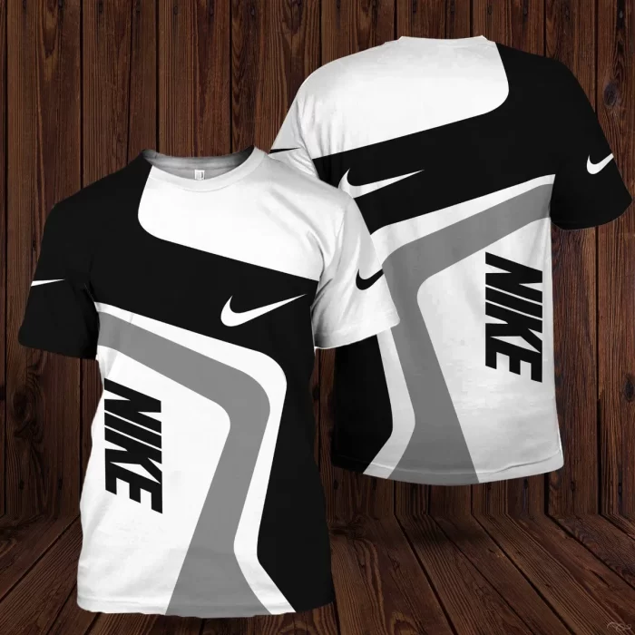 Nike Grey White Black Premium Outfit Luxury Brand Unisex T-Shirt TS2384