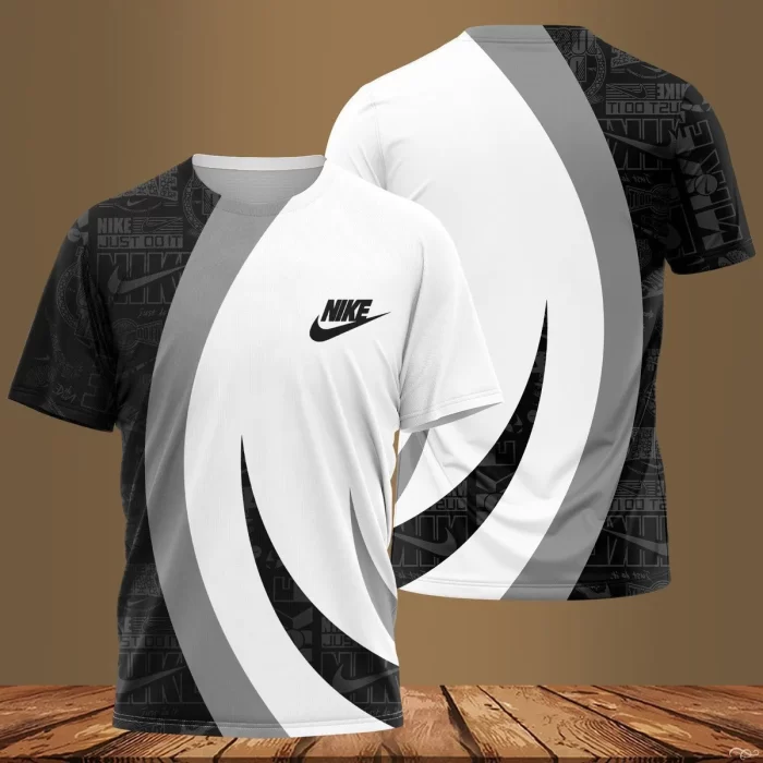 Nike Just Do It Grey White Black Premium Outfit Luxury Brand Unisex T-Shirt TS2383