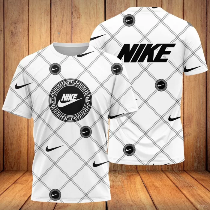 Nike White Pattern Premium Outfit Luxury Brand Unisex T-Shirt TS2386