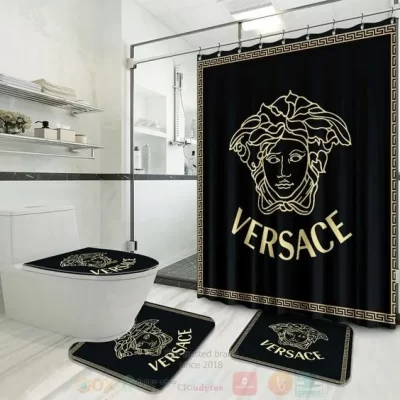 Versace Logo Black Bathroom Sets BRS764
