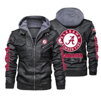 Alabama Crimson Tide NCAA Leather Jacket LJ0284