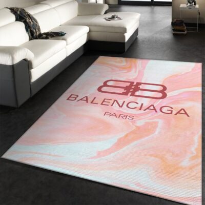 Balenciaga Paris Pinky Luxury Brand Fashion Area Rug Carpet Floor Decor Living Room RR2687