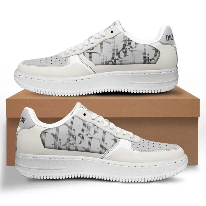 Dior Beige Luxury Brand Premium Air Force 1 Sneakers