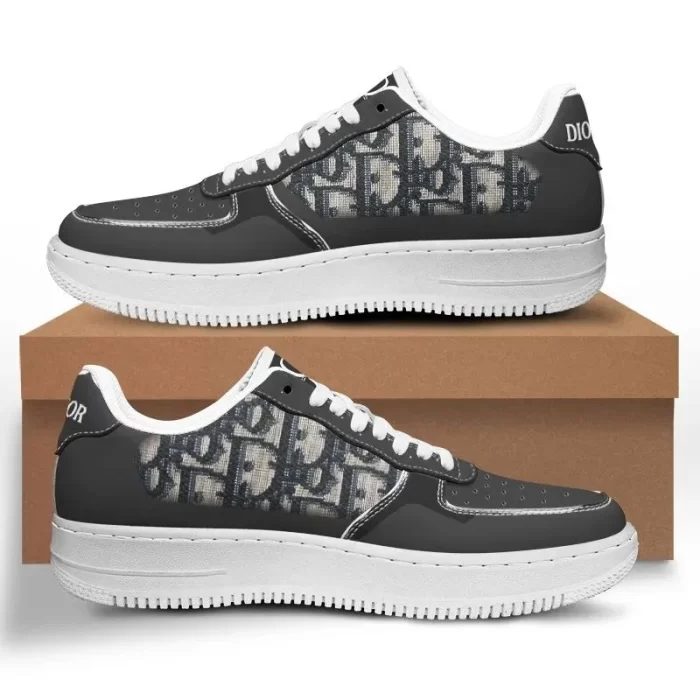 Dior Black Luxury Brand Premium Air Force 1 Sneakers
