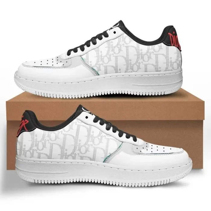 Dior White Luxury Brand Premium Air Force 1 Sneakers