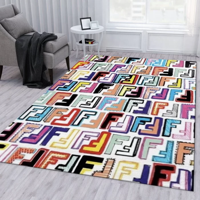 Fendi Area Rug For Christmas Living Room Rug Carpet Christmas Gift Decor RR2825