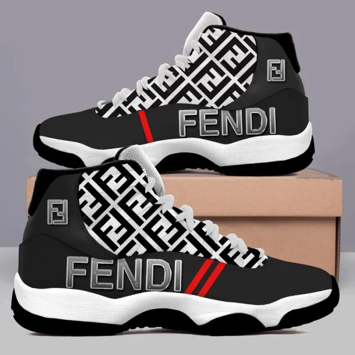 Fendi Red Line Air Jordan 11 Sneakers Shoes JD11079