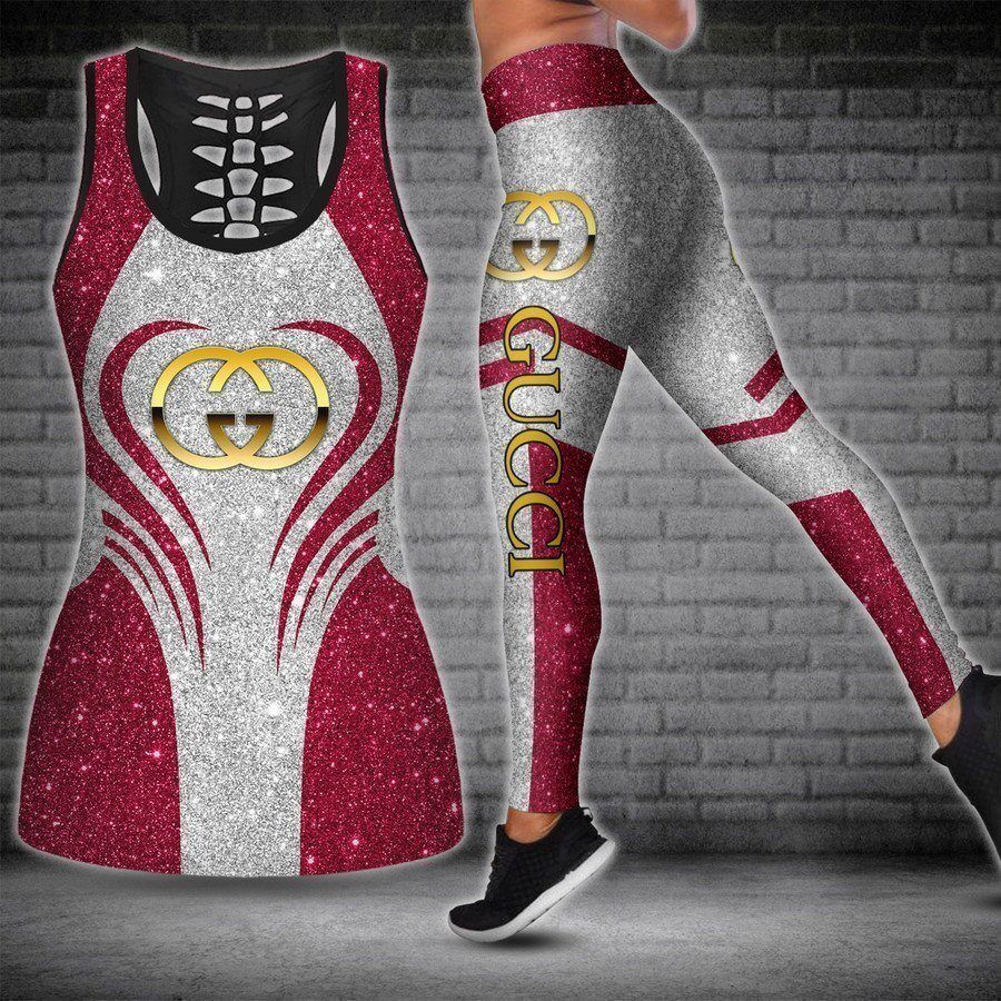 Gucci-Bling-Tank-Top-Leggings-Set-Luxury-Brand-For-Women-Yoga-Gym Gucci Bling Tank Top Leggings Set Luxury Brand For Women Yoga Gym