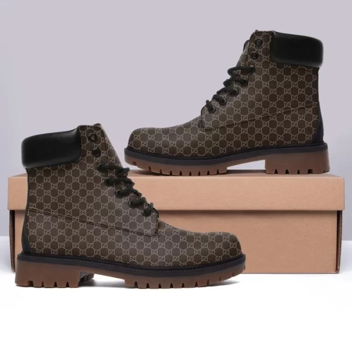 Gucci Brown Luxury Brand Boots Premium DCB008