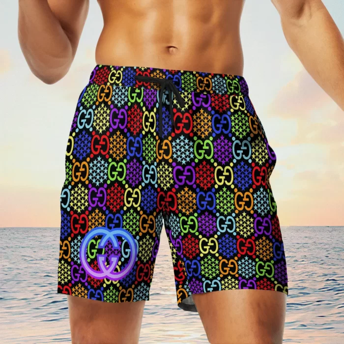 Gucci Colorful Luxury Brand Premium Fashion Shorts For Men