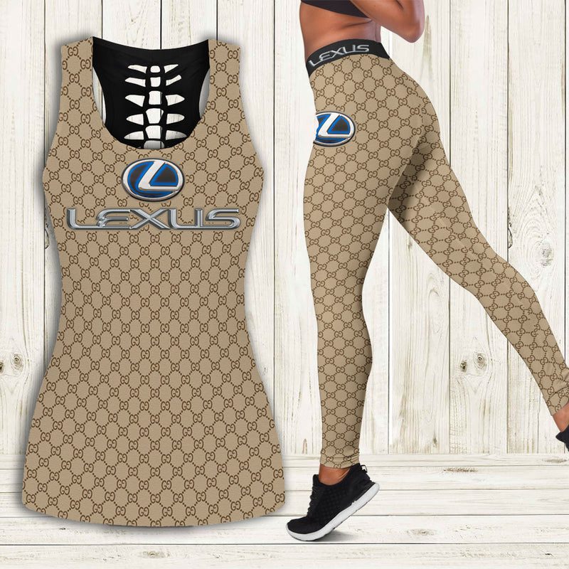 Gucci-Lexus-Tank-Top-Leggings-Set-Luxury-Brand-For-Women-Yoga-Gym Gucci Lexus Tank Top Leggings Set Luxury Brand For Women Yoga Gym