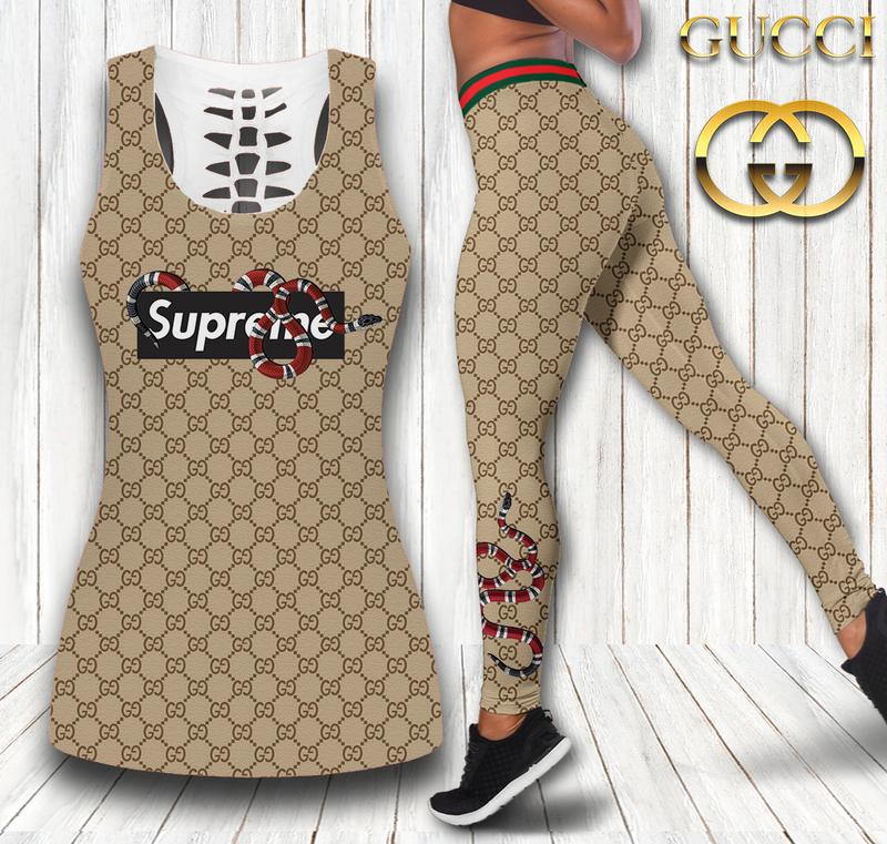 Gucci-Snake-Tank-Top-Leggings-Set-Luxury-Brand-For-Women-Yoga-Gym Gucci Snake Tank Top Leggings Set Luxury Brand For Women Yoga Gym