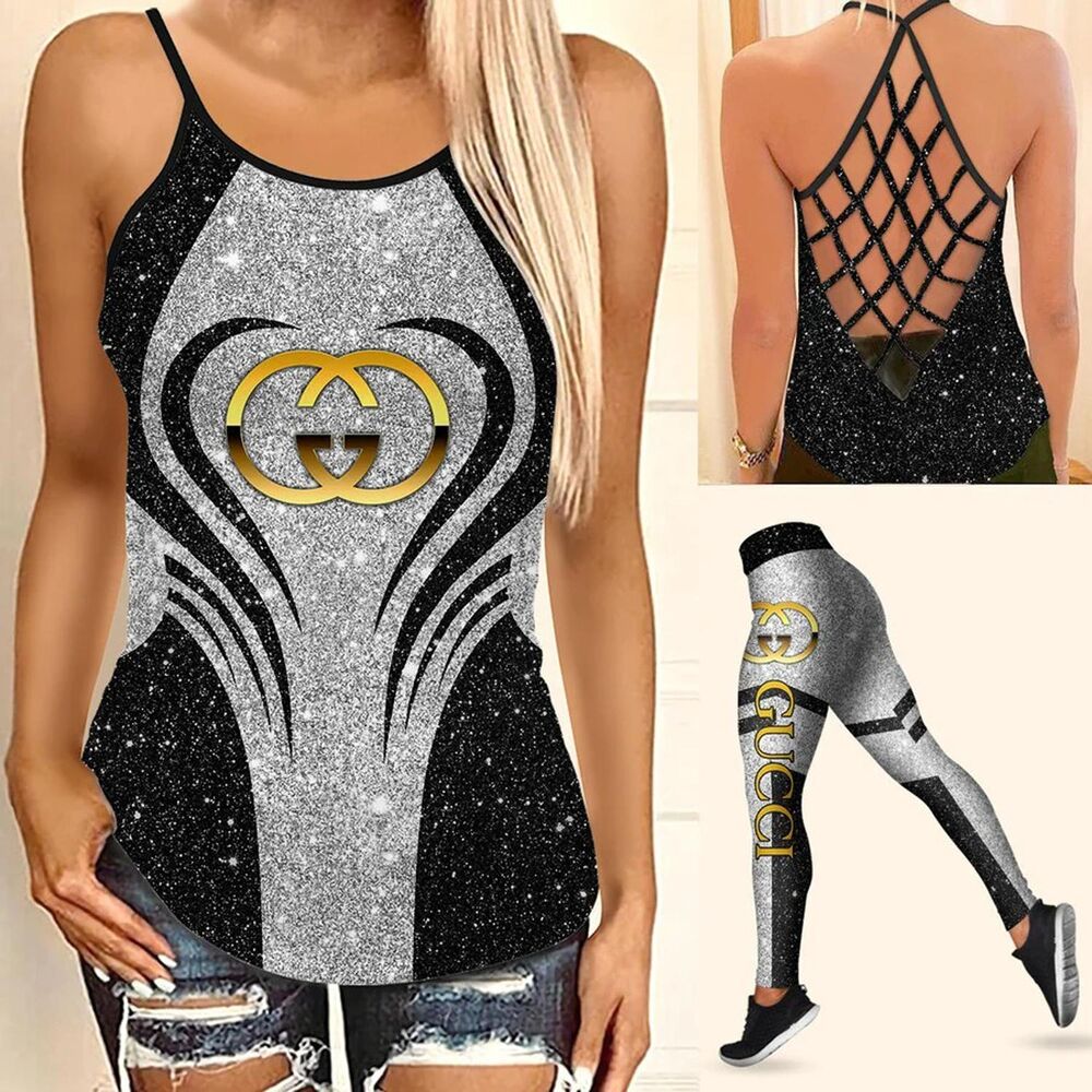 Gucci-Tank-Top-Leggings-Set-Luxury-Brand-For-Women-Yoga-Gym Gucci Tank Top Leggings Set Luxury Brand For Women Yoga Gym