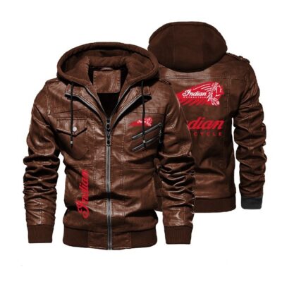 Indian Motorcycle logo Leather Jacket LJ1440