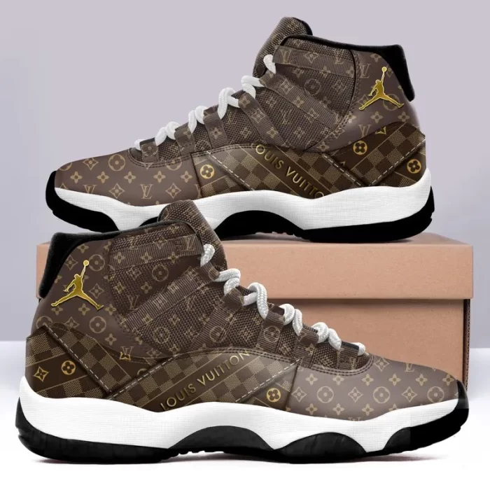 Louis Vuitton Air Jordan 11 Sneakers Shoes LV Monogram Gifts JD11049