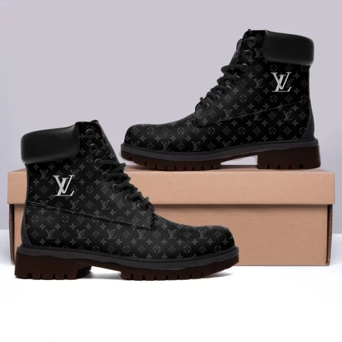 Louis Vuitton Black Luxury Brand Boots Premium DCB003