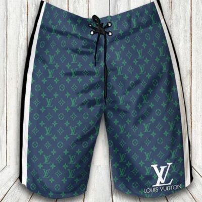 Louis Vuitton Blue Fashion Logo Luxury Brand Shorts For Men