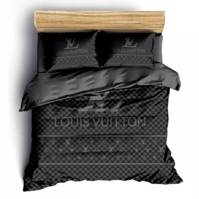 Louis Vuitton Caro Luxury Brand Fashion Bedding Set Bedspread Duvet Cover Set BS199