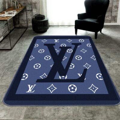Louis Vuitton Fashion Logo Luxury Brand Area Rug Carpet Floor Decor RR2705