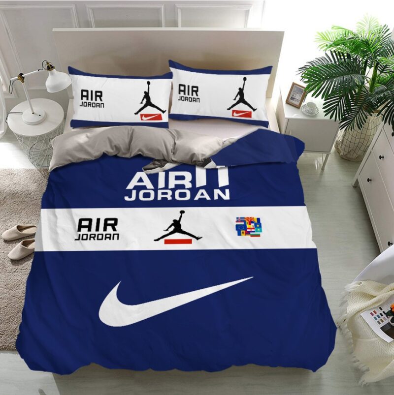 MK Nike Air Jordan Fashion Logo Luxury Brand Bedding Set 1