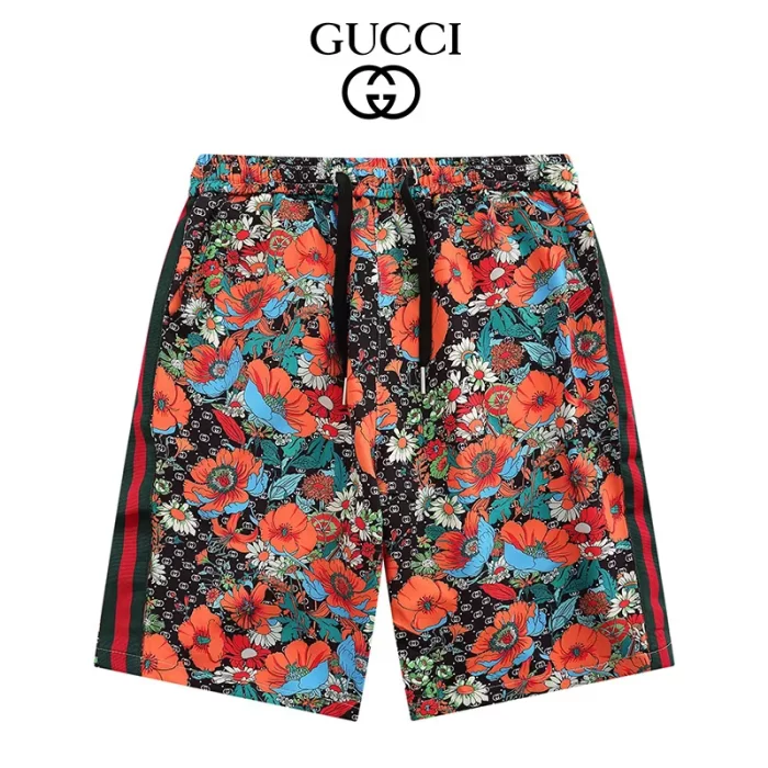 New Hot Gucci Luxury Brand All Over Print Shorts Pants For Men