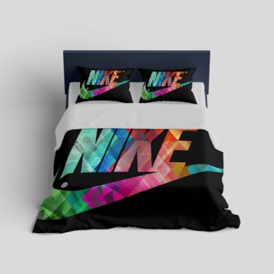 Nike Colorful Fashion Logo Luxury Brand Bedding Set BS254