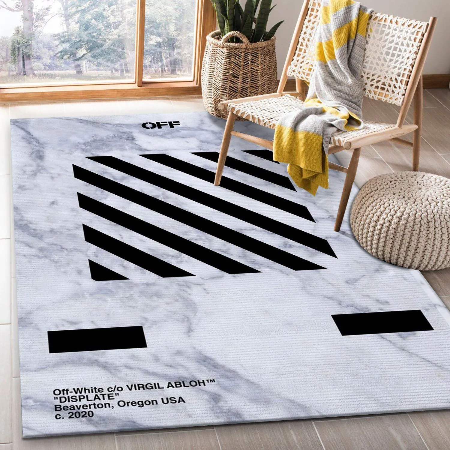 Off-White-Black-Marmor-Area-Rug-Living-Room-Rug-Floor-Decor-Floor-Decor-RR2919 Off-White Black Marmor Area Rug Living Room Rug Floor Decor Floor Decor RR2919