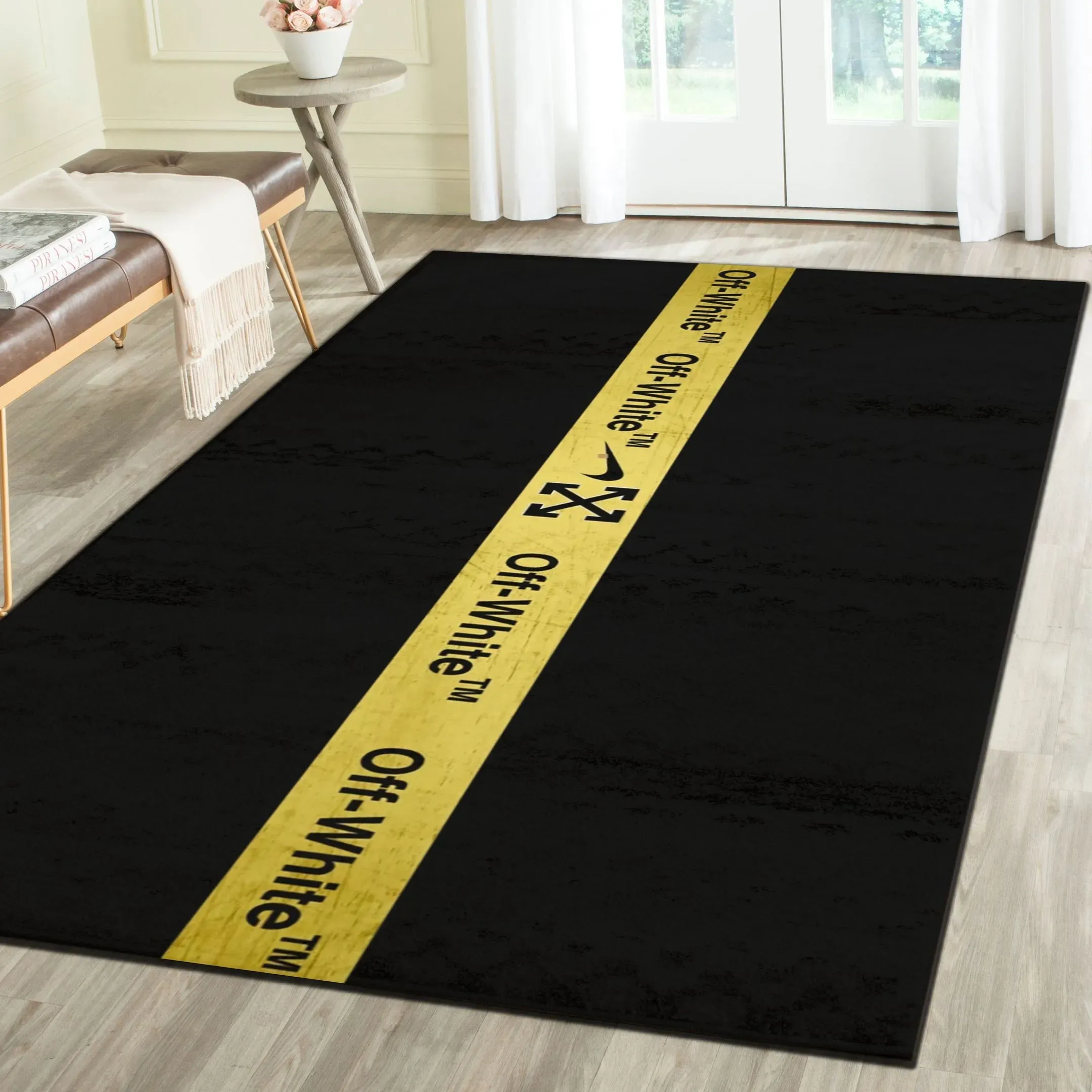 Off-White-Fashion-Logo-Limited-Luxury-Brand-Area-Rug-Carpet-Floor-Decor-RR3129 Off-White Fashion Logo Limited Luxury Brand Area Rug Carpet Floor Decor RR3129