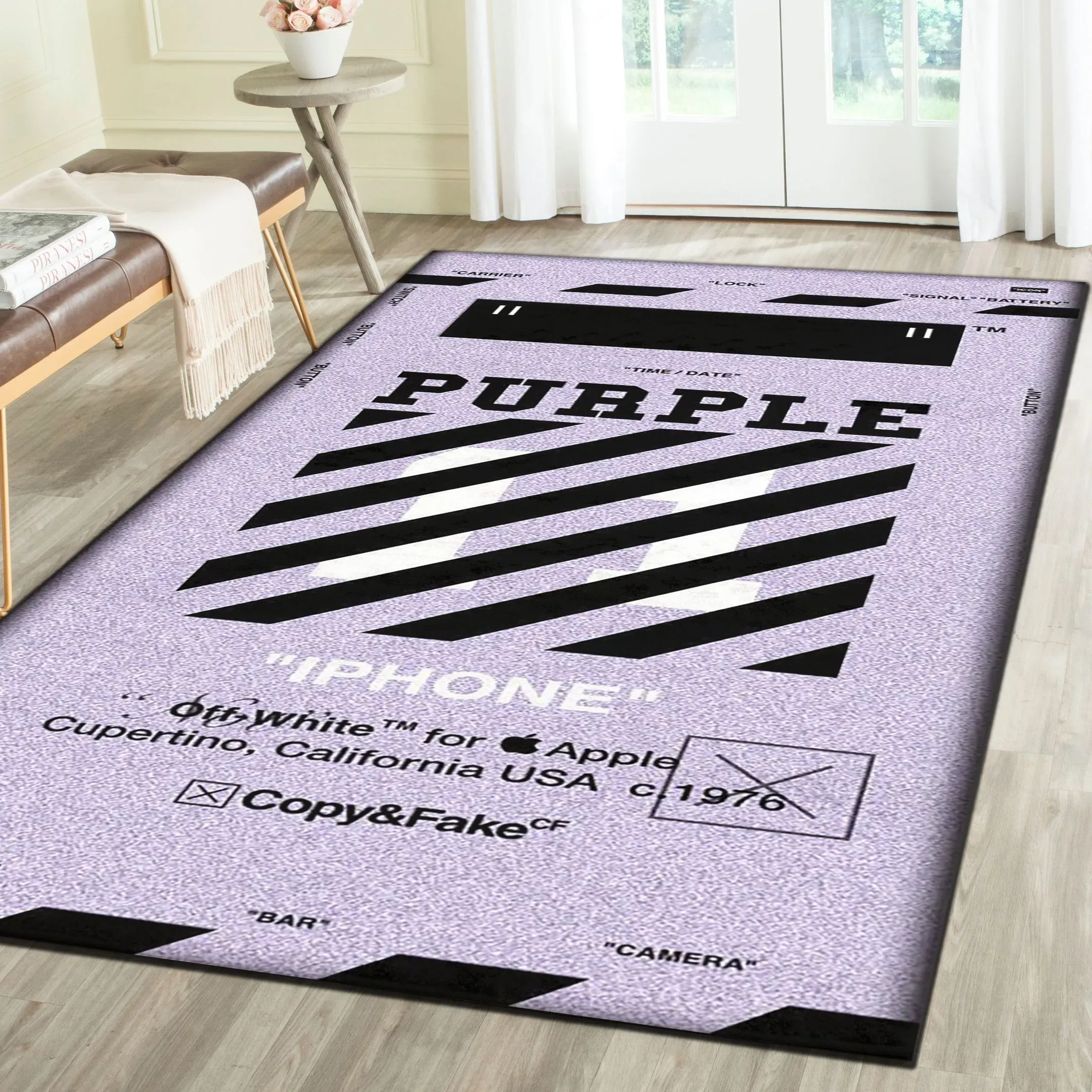 Off-White-Fashion-Logo-Limited-Luxury-Brand-Area-Rug-Carpet-Floor-Decor-RR3132 Off-White Fashion Logo Limited Luxury Brand Area Rug Carpet Floor Decor RR3132