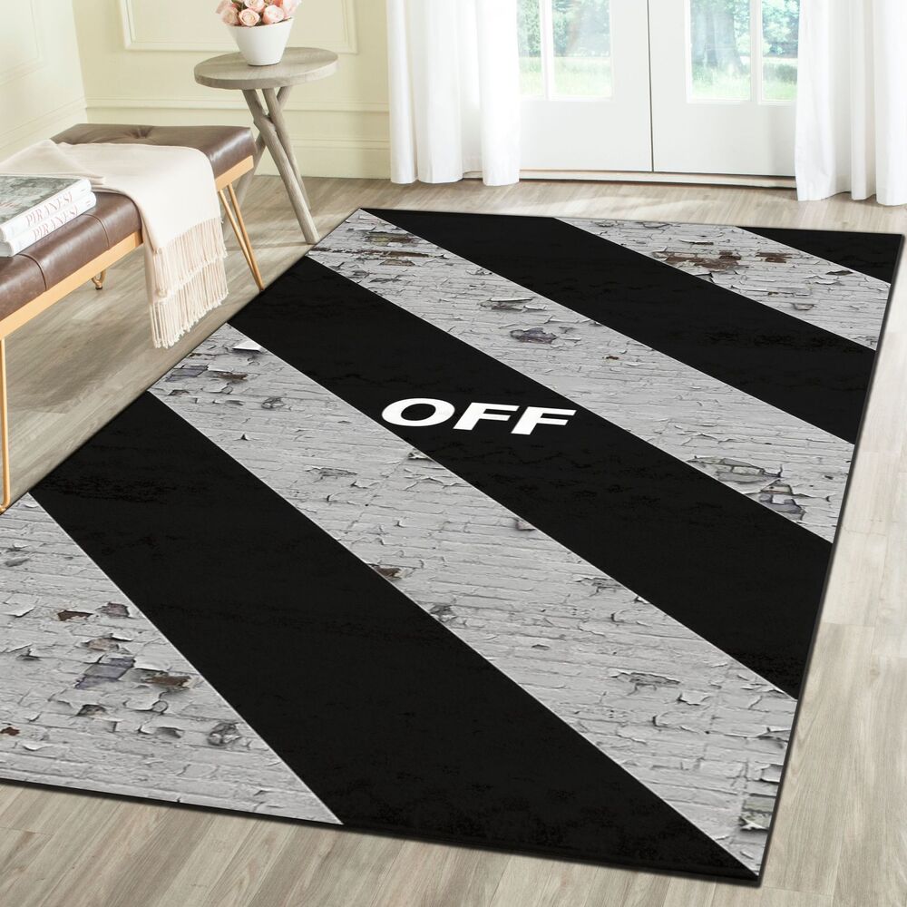 Off-White-Luxury-Brand-Premium-Logo-Area-Rug-Carpet-Floor-Decor-RR2723 Off-White Luxury Brand Premium Logo Area Rug Carpet Floor Decor RR2723