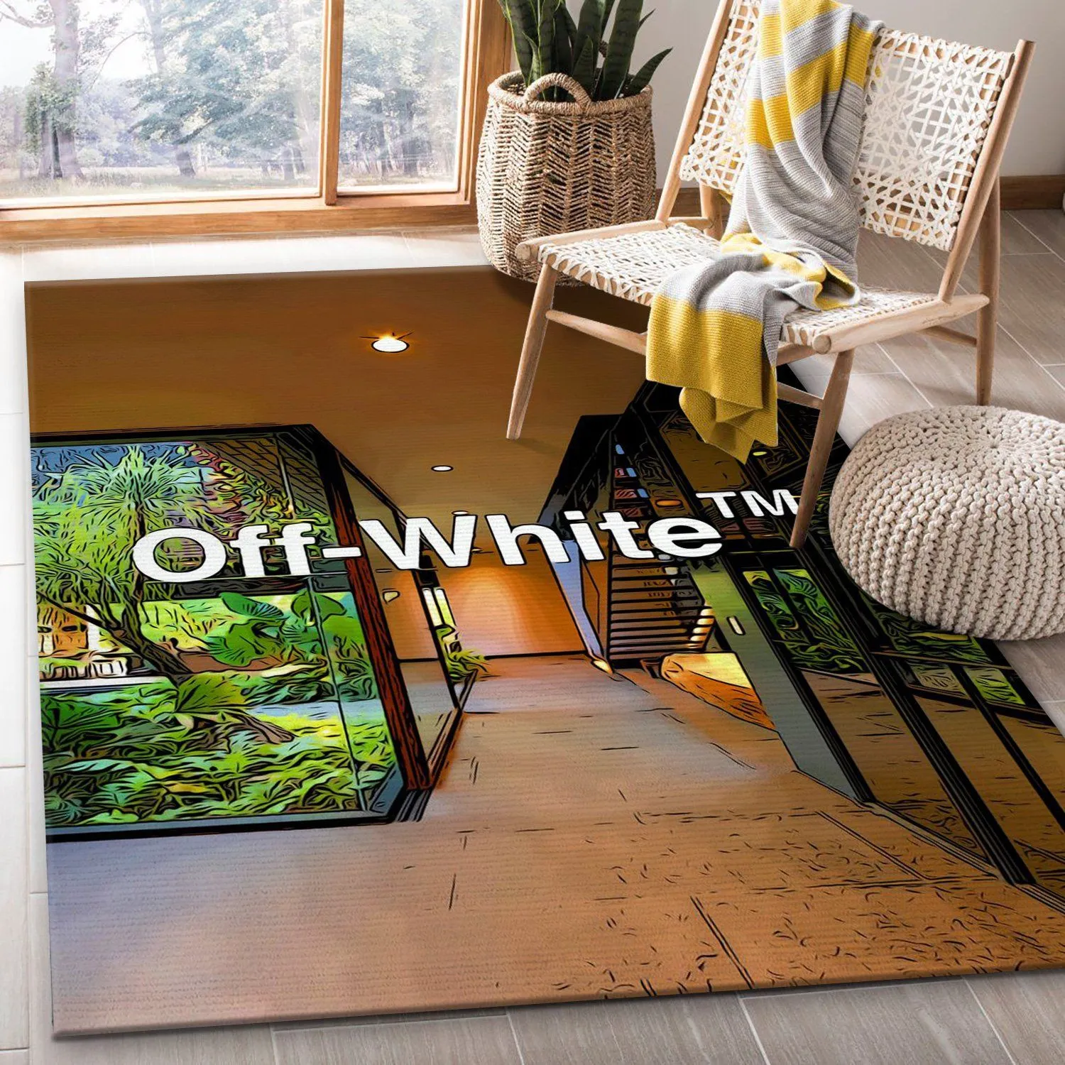 Off-White-Poster-Area-Rug-Fashion-Brand-Rug-Floor-Decor-Floor-Decor-RR2878 Off-White Poster Area Rug Fashion Brand Rug Floor Decor Floor Decor RR2878