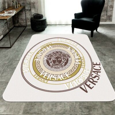 Versace Fashion Logo Luxury Brand Area Rug Carpet Floor Decor RR2707
