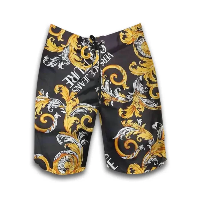 Versace Golden Black Luxury Brand Premium Fashion Shorts For Men