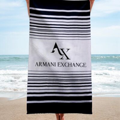 Armani Exchange Beach Towel Luxury Brand Hot Trending Summer 2023 BT00578