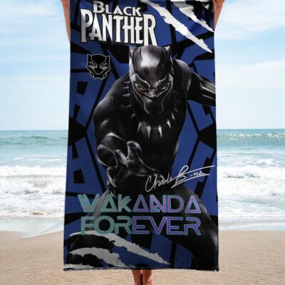 Black Panther Beach Towel Luxury Brand Hot Trending Summer 2023 BT00559