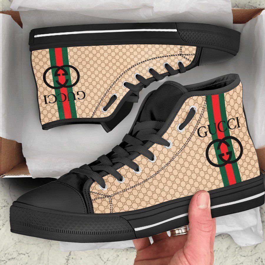 Gucci-Luxury-High-Top-Canvas-Shoes-Luxury-Sneakers-LHTS040 Gucci Luxury High Top Canvas Shoes Luxury Sneakers LHTS040