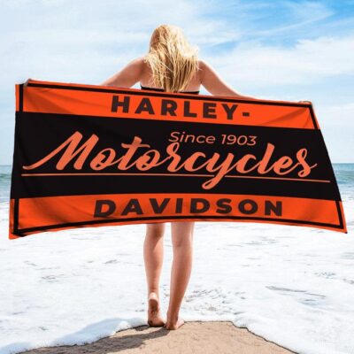 Harley Davison Beach Towel Luxury Brand Hot Trending Summer 2023 BT00490