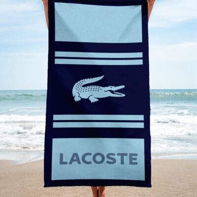 Lacoste Beach Towel Luxury Brand Hot Trending Summer 2023 BT00439