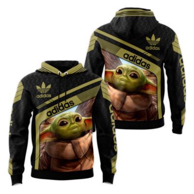 Adidas Baby Yoda Unisex Hoodie Luxury Brand Gifts 2023 JH1904