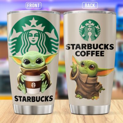 Baby Yoda Starbuck Stainless Steel Tumbler 20Oz/30Oz