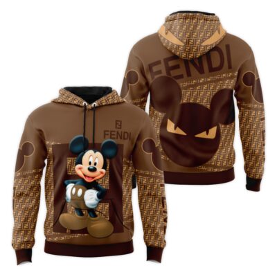Fendi Mickey Unisex Hoodie Luxury Brand Gifts 2023 JH1884