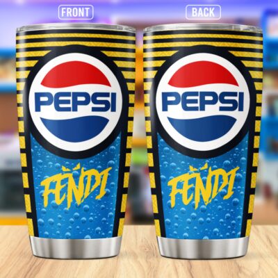 Fendi Pepsi Stainless Steel Tumbler 20Oz/30Oz