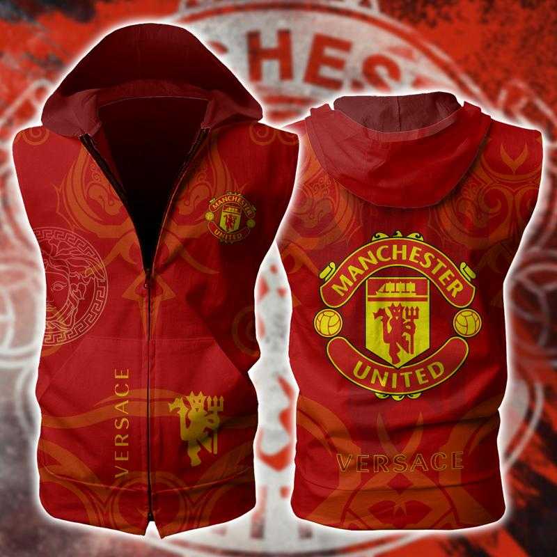 Gianni-Versace-Manchester-United-Unisex-Sleeveless-Zip-Up-Hoodie-Luxury-For-Men-Women-SZH002 Gianni Versace Manchester United Unisex Sleeveless Zip Up Hoodie Luxury For Men Women SZH002