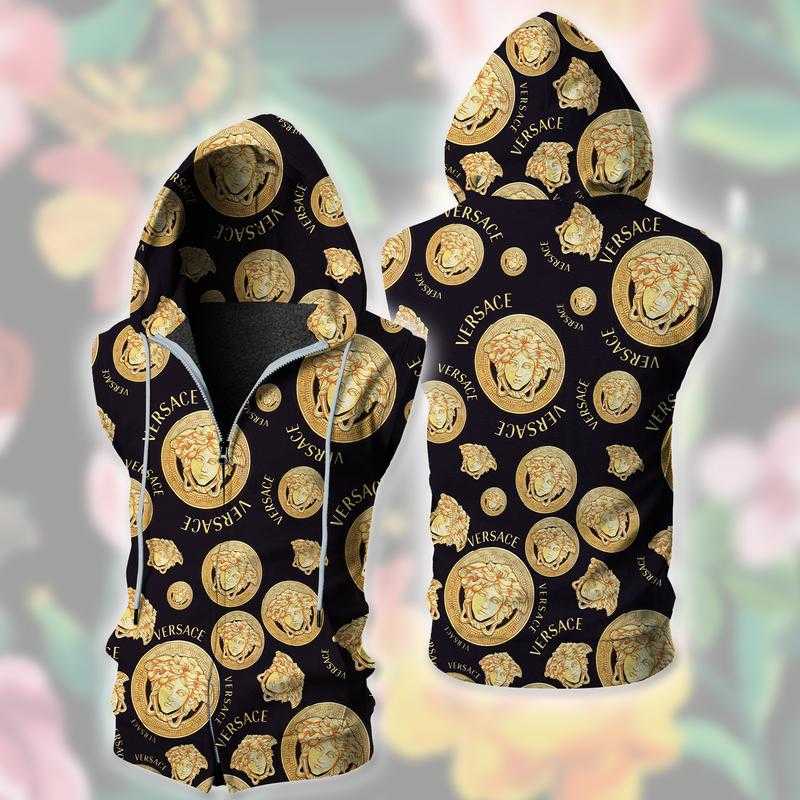 Gianni-Versace-Unisex-Sleeveless-Zip-Up-Hoodie-Luxury-For-Men-Women-SZH003 Gianni Versace Unisex Sleeveless Zip Up Hoodie Luxury For Men Women SZH003