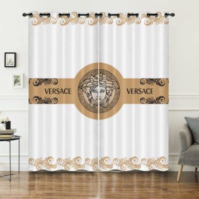 Gianni Versace White Premium Window Curtains Hot 2023 Set WC089
