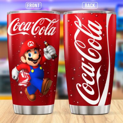 Mario Coca Cola Stainless Steel Tumbler 20Oz/30Oz